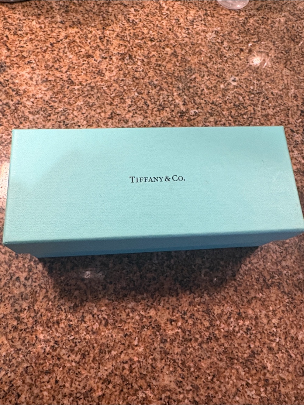 Tiffany & Co. Robin's Egg Blue Jewelry Box with Logo
